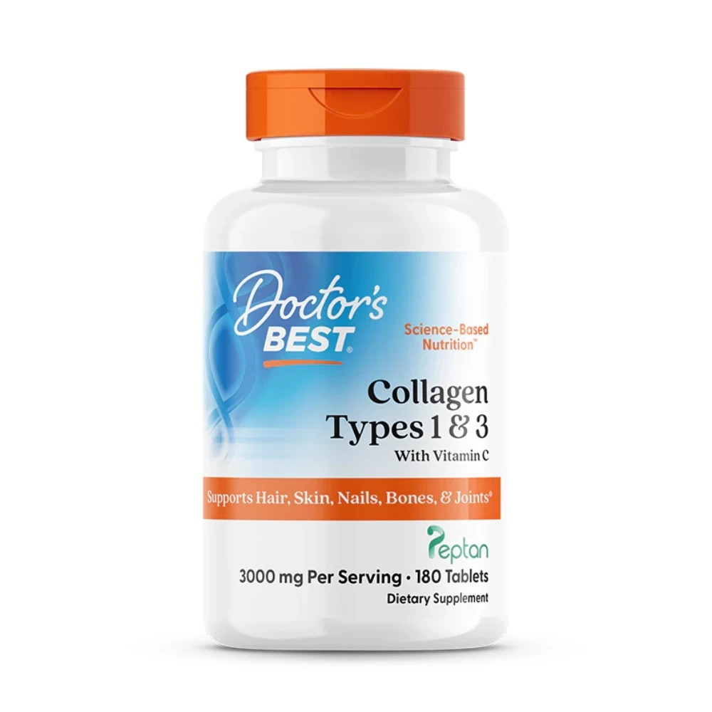 Doctor's Best - Collagen Types 1 & 3 - 180 tabletek